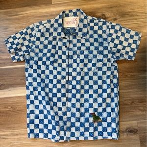 KARDO Upcycled Checkerboard Shirt - Medium